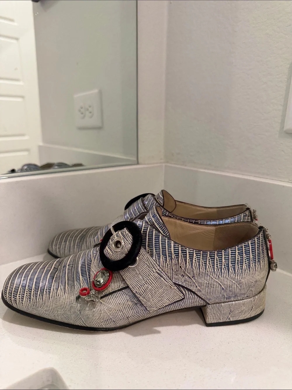 Dior embellished crystal loafers. Size 36